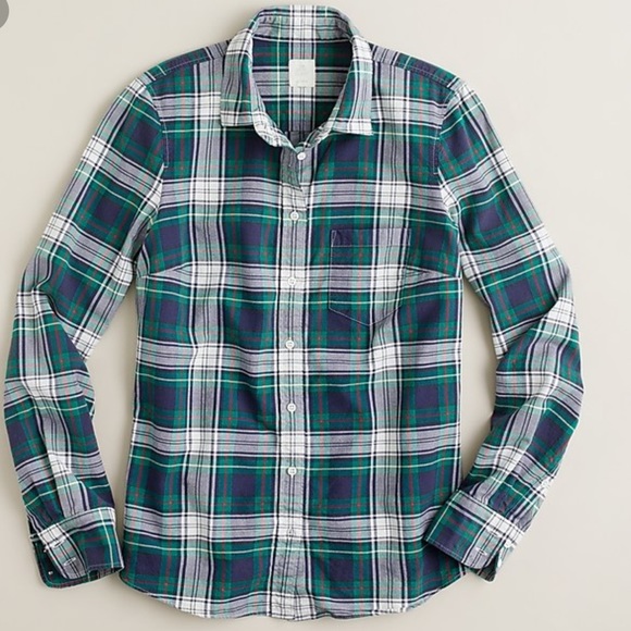 J. Crew Boy Shirt in Carrick Tartan Button Down - Picture 7 of 7